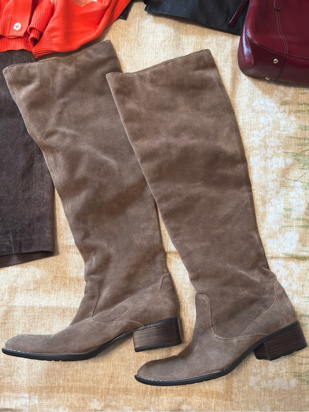 Born Suede Knee-High Riding Boots